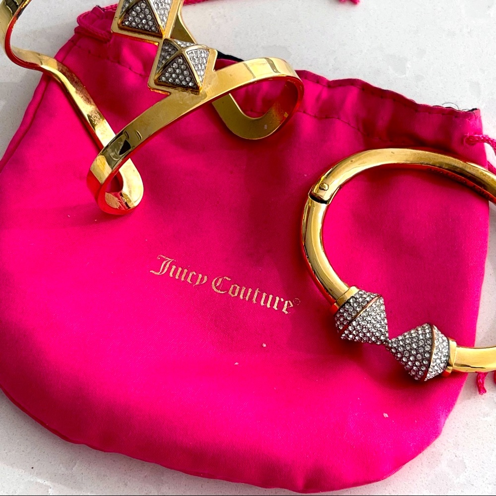 Juicy couture gold arm band and bracelet